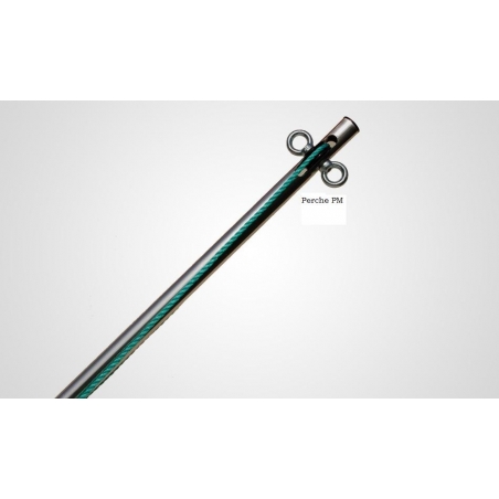 PERCHE CARRELET A POULIE ROUDIER 3m tube 27mm