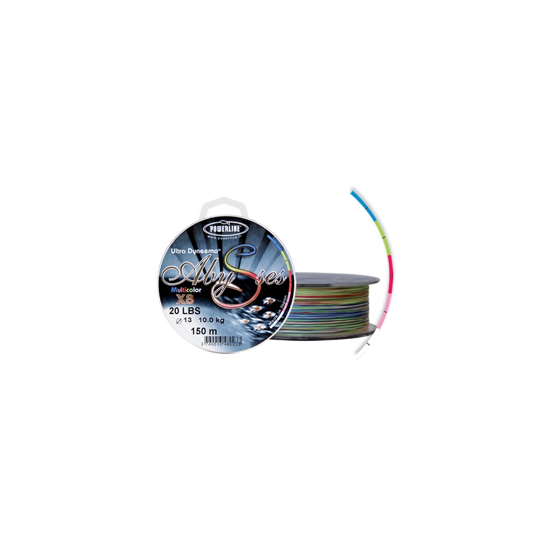 TRESSE POWERLINE® ABYSSES MULTICOLOR X8 - 11/ 100  7.50 KG 150 m