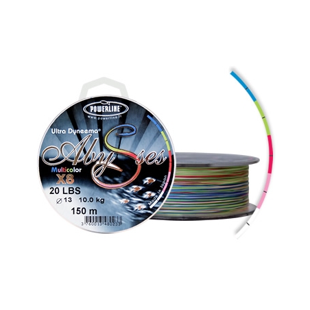 TRESSE POWERLINE® ABYSSES MULTICOLOR X8 - 11/ 100  7.50 KG 150 m