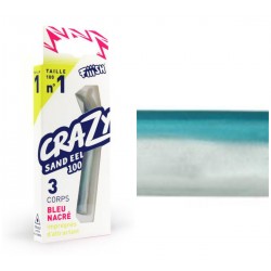 CRAZY SAND EEL FIIISH 100 BLEU NACRE