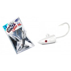 TÊTE PLOMBEE FiiiSH CRAZY SAND EEL X STRONG T3 70g BLANC