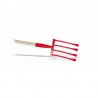 FOURCHE A VERS 4 DENTS MANCHE ACIER