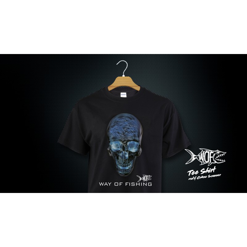 T-Shirt Crâne Scanner Black WAY OF FISHING