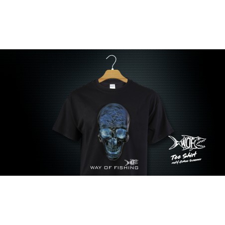 T-Shirt Crâne Scanner Black WAY OF FISHING