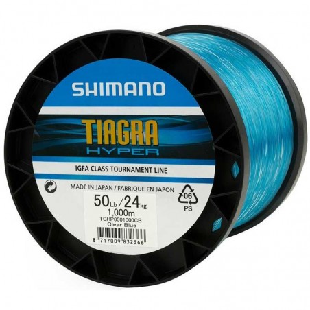 Nylon Tiagra Shimano Hyper bleu 1000M 80LB