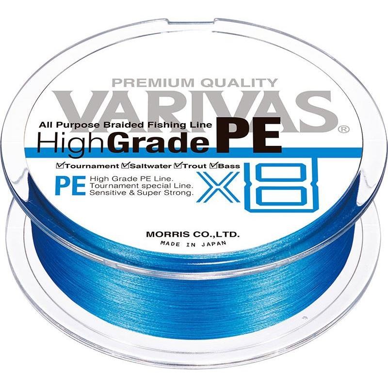Tresse Varivas Highgrade Pe X8 - Bleu
