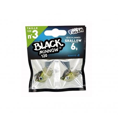 TÊTE PLOMBEE FiiiSH BLACK MINNOW 12cm