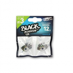 TÊTE PLOMBEE FiiiSH BLACK MINNOW 12cm