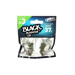 TÊTE PLOMBEE FiiiSH BLACK MINNOW 12cm