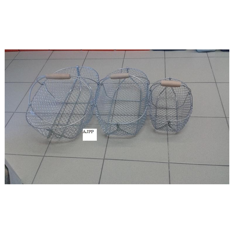 PANIER A COQUILLAGE GALVANISE ROUDIER  7L , 15L, 20L, 25L