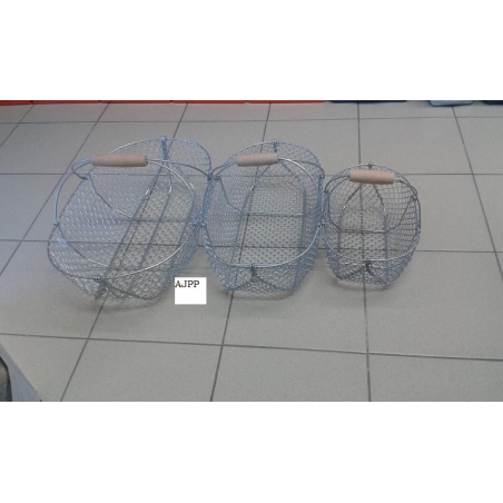 PANIER A COQUILLAGE GALVANISE ROUDIER  7L , 15L, 20L, 25L